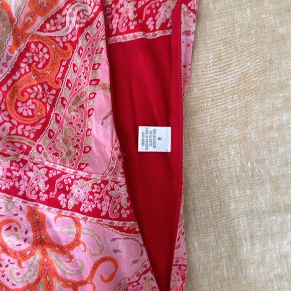 Elie Tahari boho feminine pink floral paisley - Picture 9 of 9